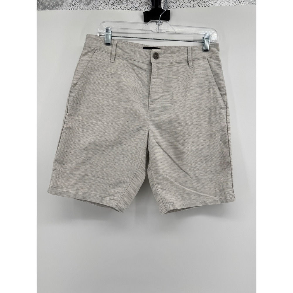 PAIGE Men's Light‎ Beige Flat-Front Shorts